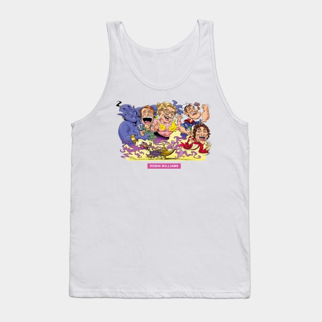 Robin Williams Tank Top by PLAYDIGITAL2020